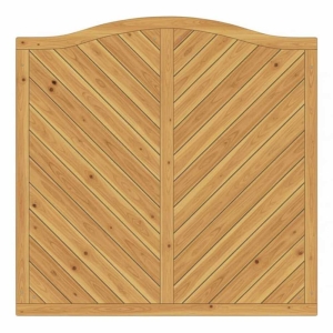 Sichtschutzzaun Lido Kronenbogen Lärche-Douglasie 180x180-165cm Sichtschutzzaun Lido Kronenbogen Lärche-Douglasie 180x180-165cm