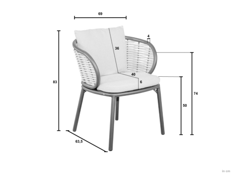 Apple Bee Pine Key Armlehnstuhl oyster