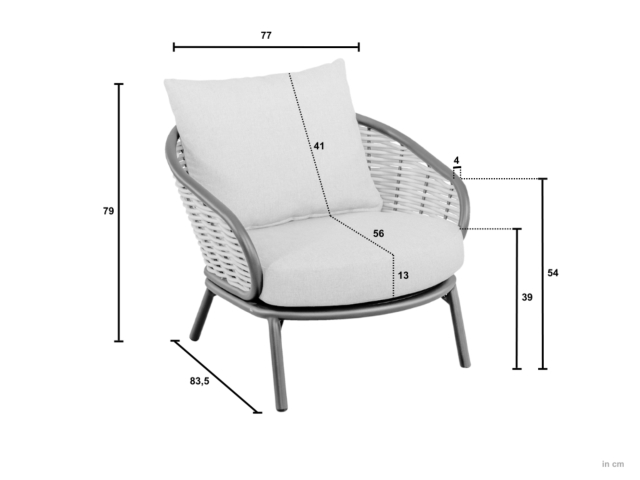 Apple Bee Pine Key Loungesessel oyster