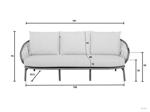 Apple Bee Pine Key Lounge Set 1 oyster