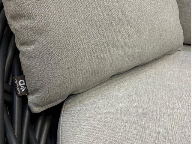 Apple Bee Cocoon Lounge Chair Black wash 130x130x92cm