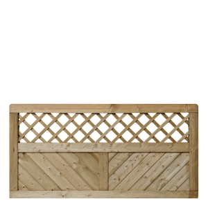 Massivzaun Marino 180x90cm mit Gitter Fichte kdi gr&uuml;n