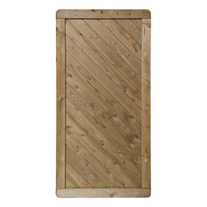 Massivzaun Trentino 90x180cm geschlossen Fichte kdi gr&uuml;n