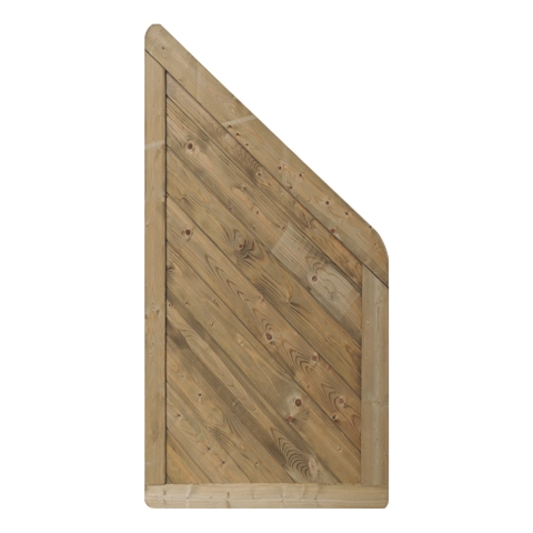 Massivzaun Trentino 90x180-90cm geschlossen Fichte kdi gr�n