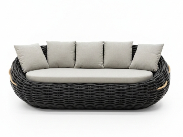 Apple Bee Cocoon-Condor Lounge-Set Black wash ca. 390x366cm