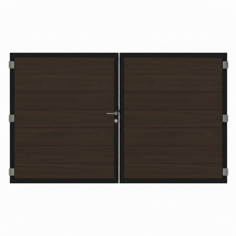 Osmo Multi Fence Co-Extrusion Walnut Doppeltor Sonderma�