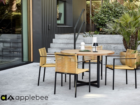 Apple Bee Jakarta Dining-Set 6 lemon ca. 234x234cm