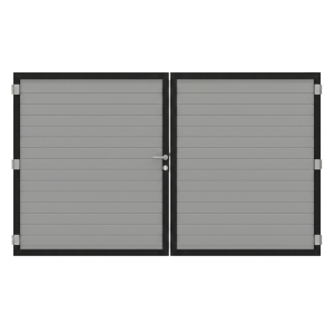 Osmo Alu Fence Grau Doppeltor Sondermaß Osmo Alu Fence Grau Doppeltor Sondermaß