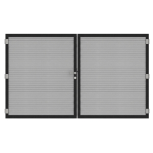 Osmo Alu Fence Juel Grau Doppeltor Sonderma&szlig;