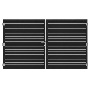 Osmo Alu Fence Rhombus Typ A Anthrazit Doppeltor Sonderma&szlig;