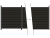 11,06m Steckzaun WPC-Alu Modular Anthrazit/Anthrazit - 2 Meter hoch
