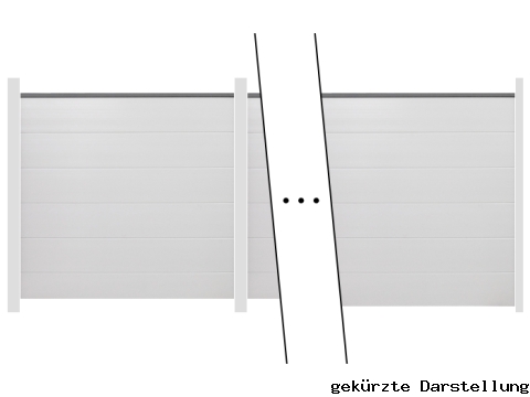 20,66m GroJa BasicLine Steckzaun Kunststoff- ME65282